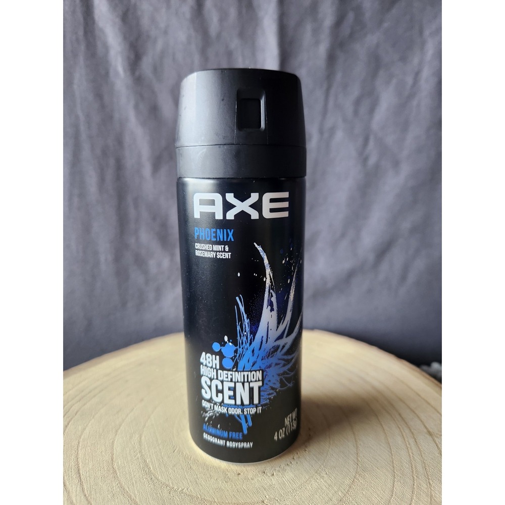 Axe Phoenix 4oz Men's Deodorant Body Spray 48H‎ Crushed Mint Rosemary Scent NEW